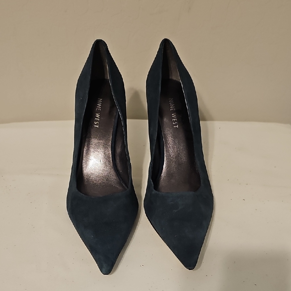 Nine West Women's Teal Suede Pumps